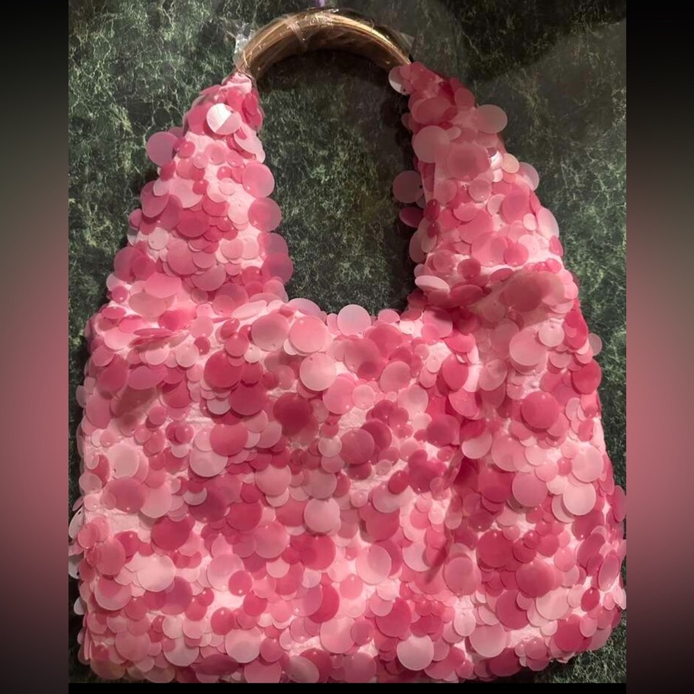 👛 Pink Sequin Bag 👛 - Picture 7 of 7